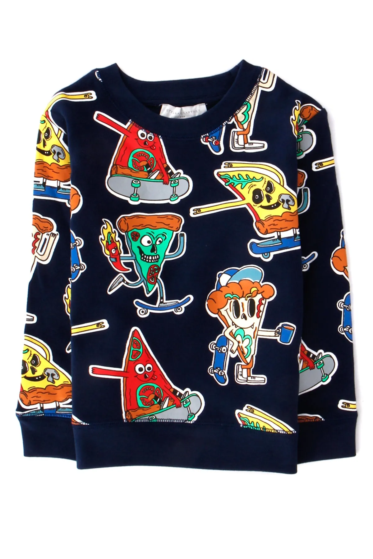 Stella McCartney Kids Pizza Skaters Fleece Sweatshirt