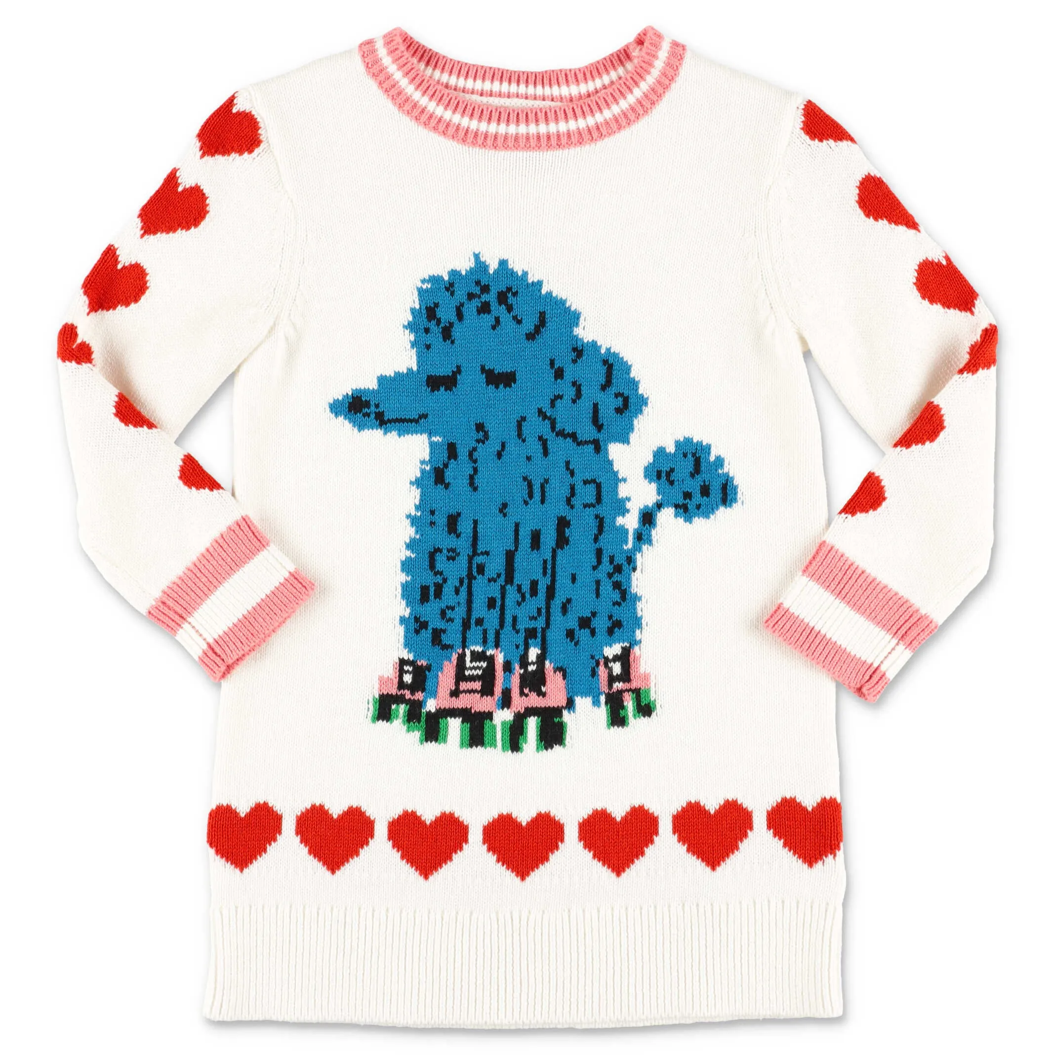 Stella McCartney Kids Poodle Intarsia Knit Dress