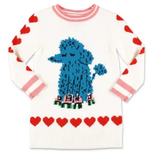 Stella McCartney Kids Poodle Intarsia Knit Dress