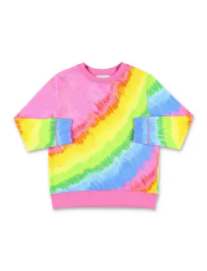 Stella McCartney Kids Rainbow Pattern Crewneck Sweatshirt