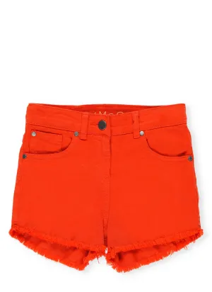 Stella McCartney Kids Raw Hem Denim Shorts