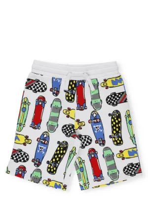 Stella McCartney Kids Skateboards Print Shorts
