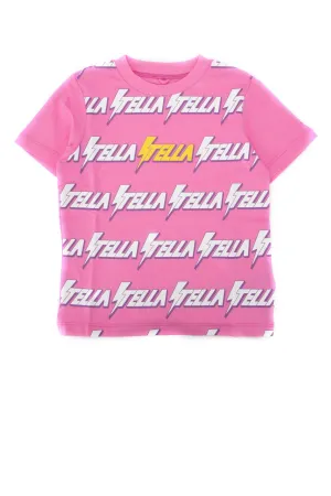 Stella McCartney Kids Stella Logo Print Crewneck T-Shirt
