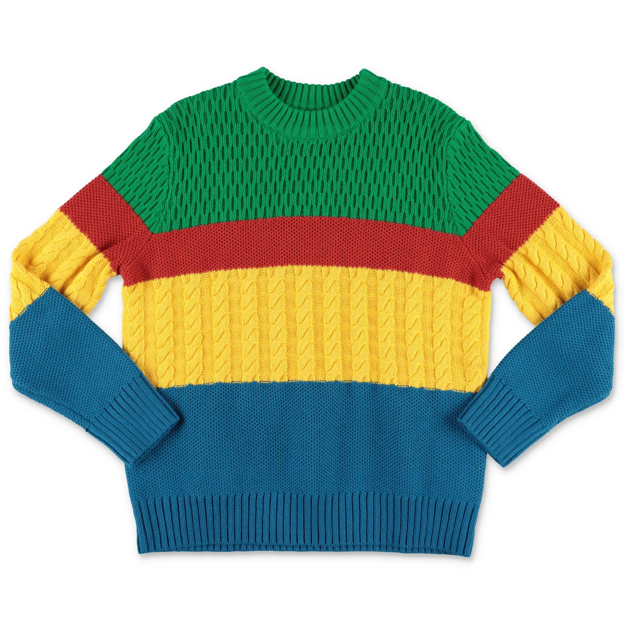 Stella McCartney Kids Striped Colour Block Jumper