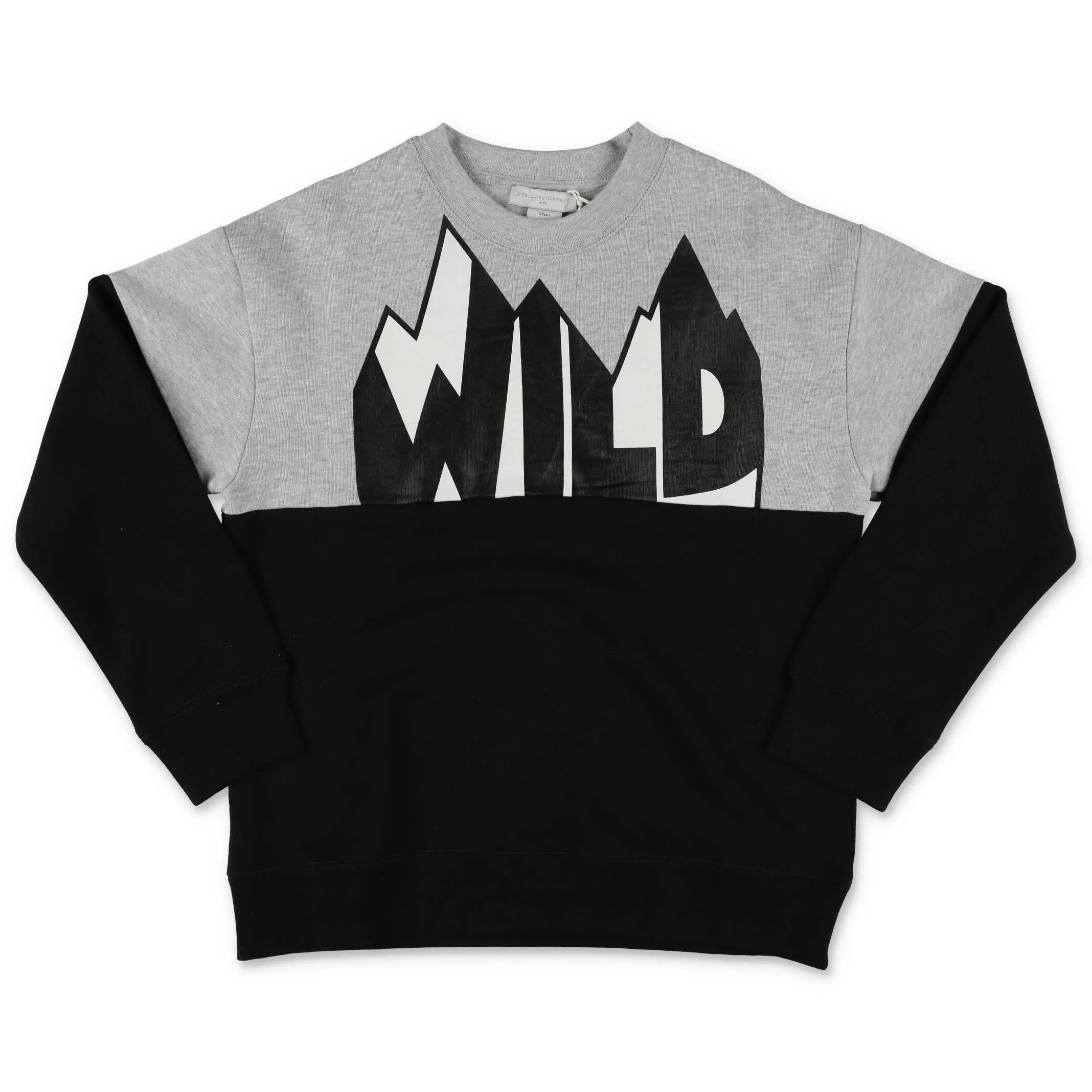 Stella McCartney Kids Wild Printed Two-Tone Sweatshirt