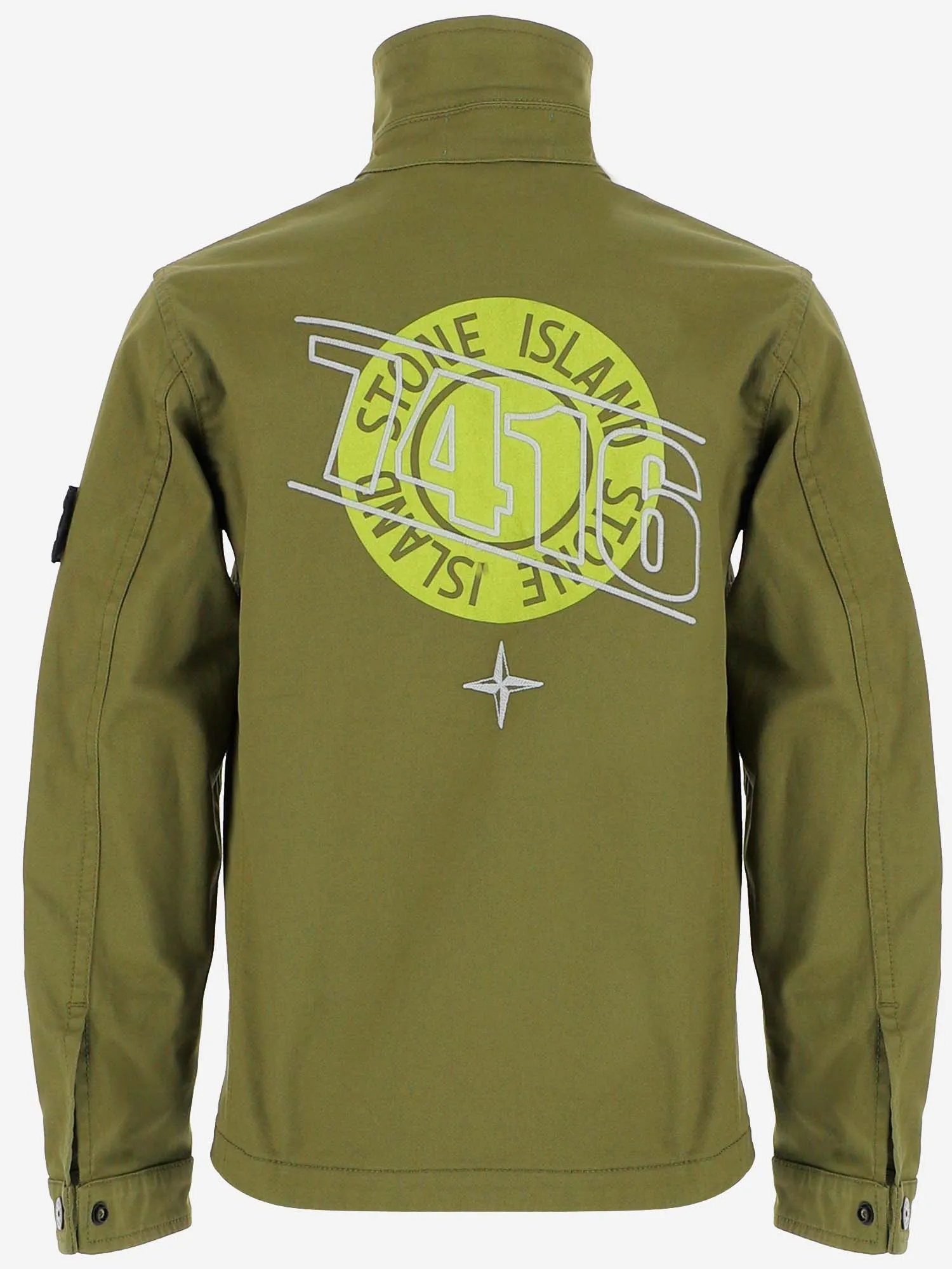 Stone Island Junior High-Neck Logo Jacket