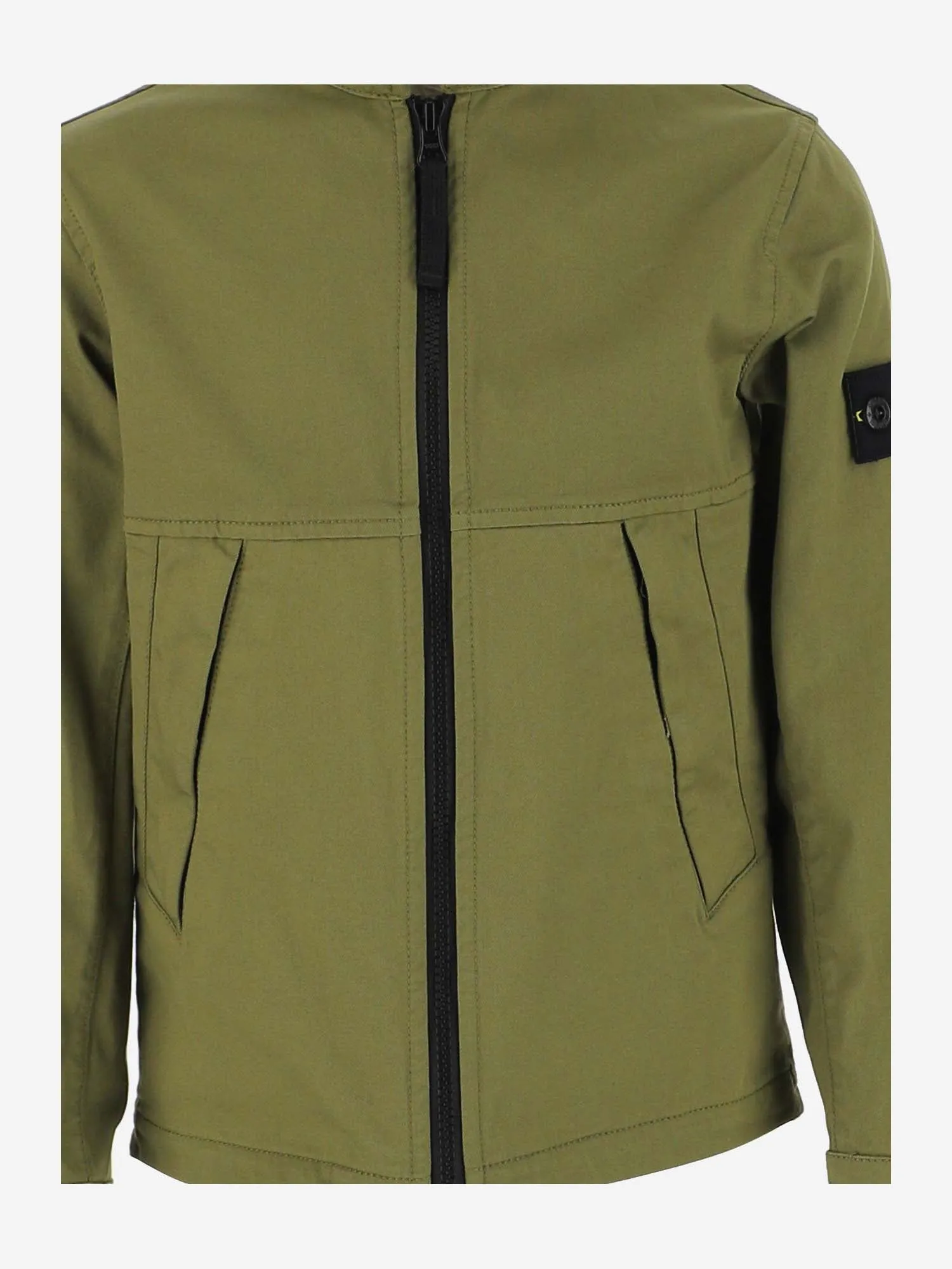 Stone Island Junior High-Neck Logo Jacket