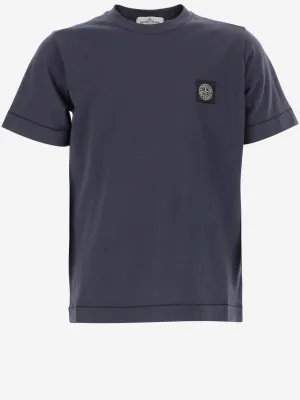 Stone Island Junior Logo Patch Crewneck T-Shirt