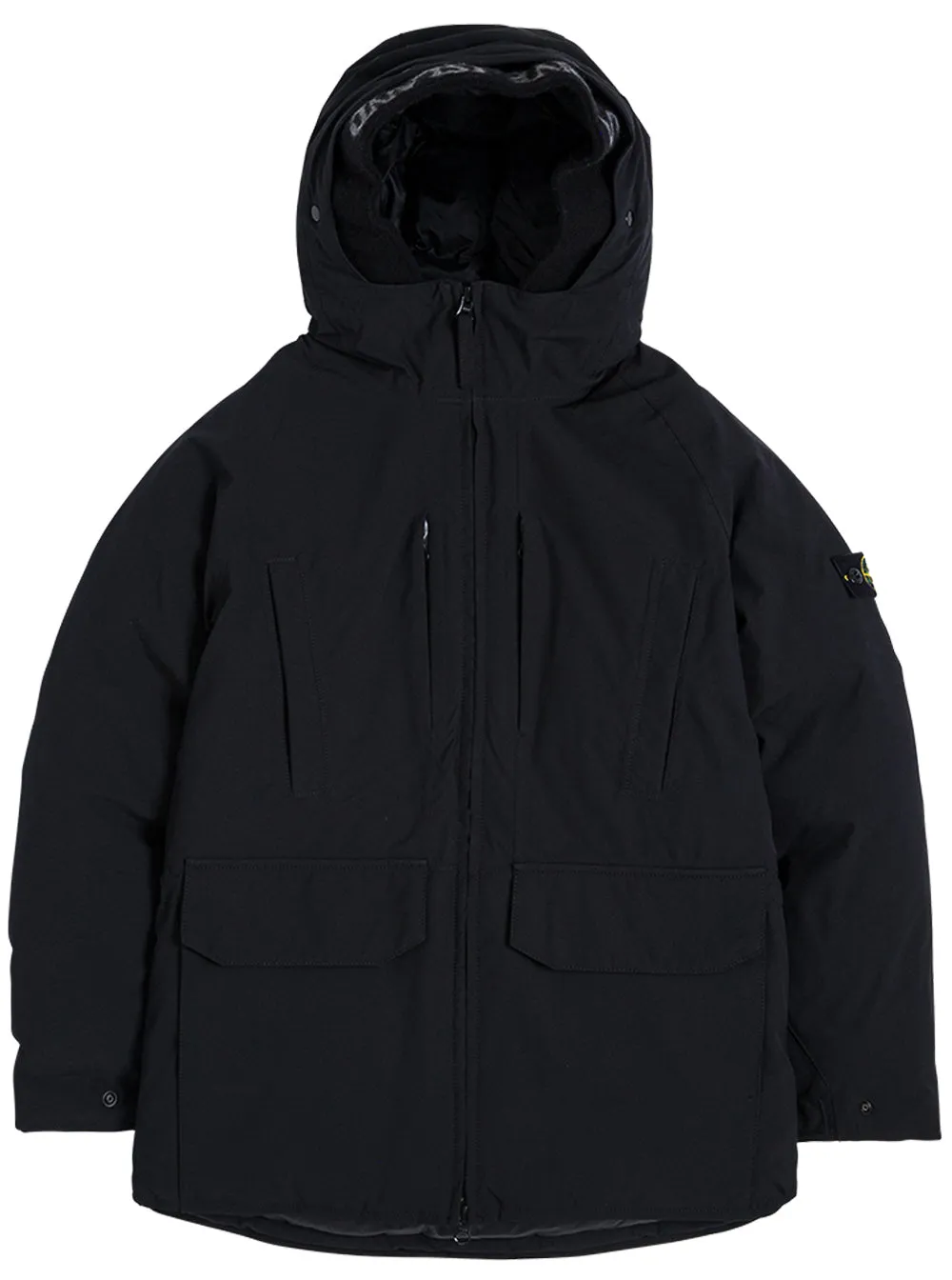 Stone Island Junior Logo Patch Hooded Jacket