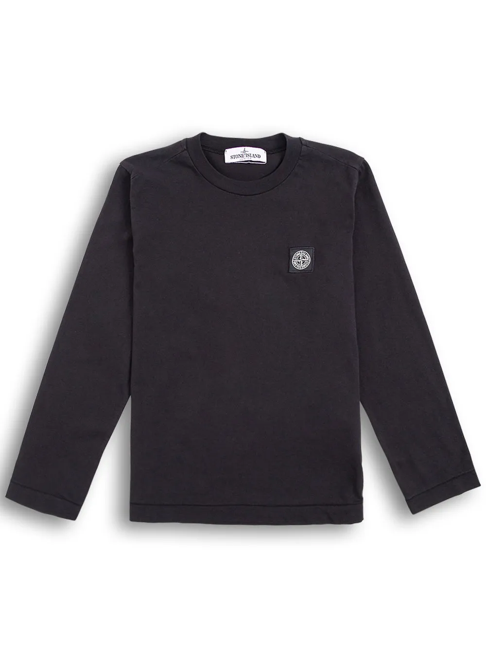 Stone Island Junior Logo Patch Long Sleeve T-Shirt