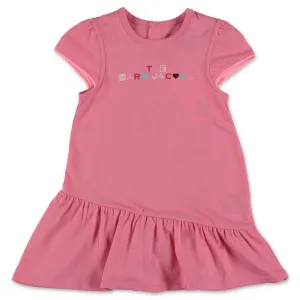 The Marc Jacobs Kids Logo Printed Ruffled Dress