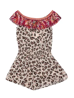 TWINSET Kids Animal Printed Playsuit