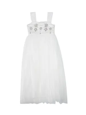 TWINSET Kids Embroidered Tulle Dress