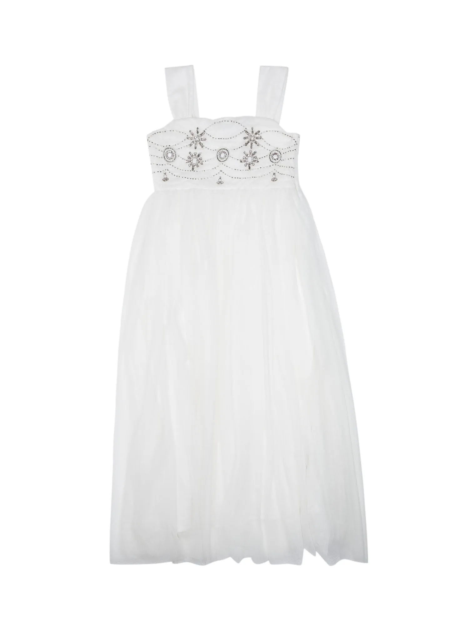 TWINSET Kids Embroidered Tulle Dress