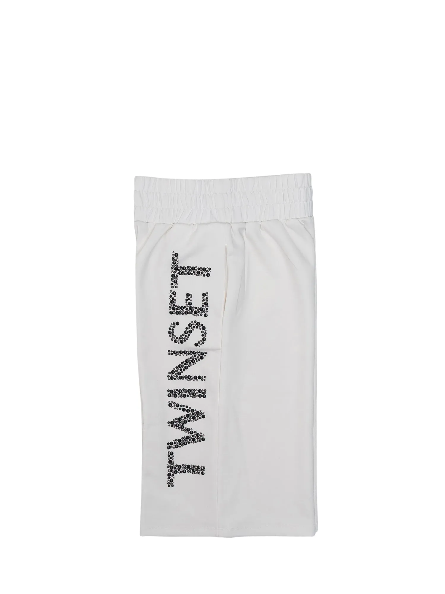 TWINSET Kids Logo Embellished Wide Leg Shorts