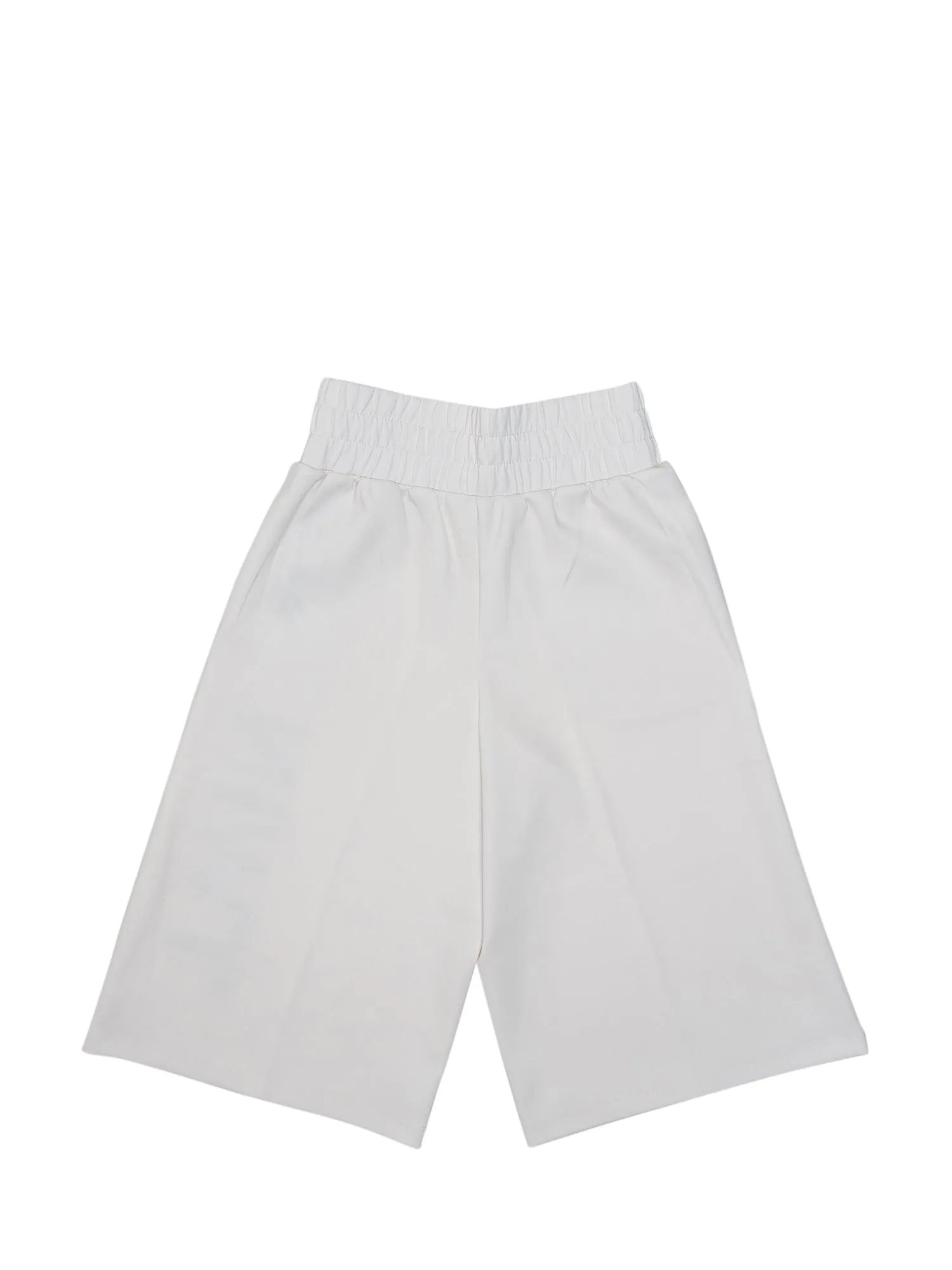 TWINSET Kids Logo Embellished Wide Leg Shorts