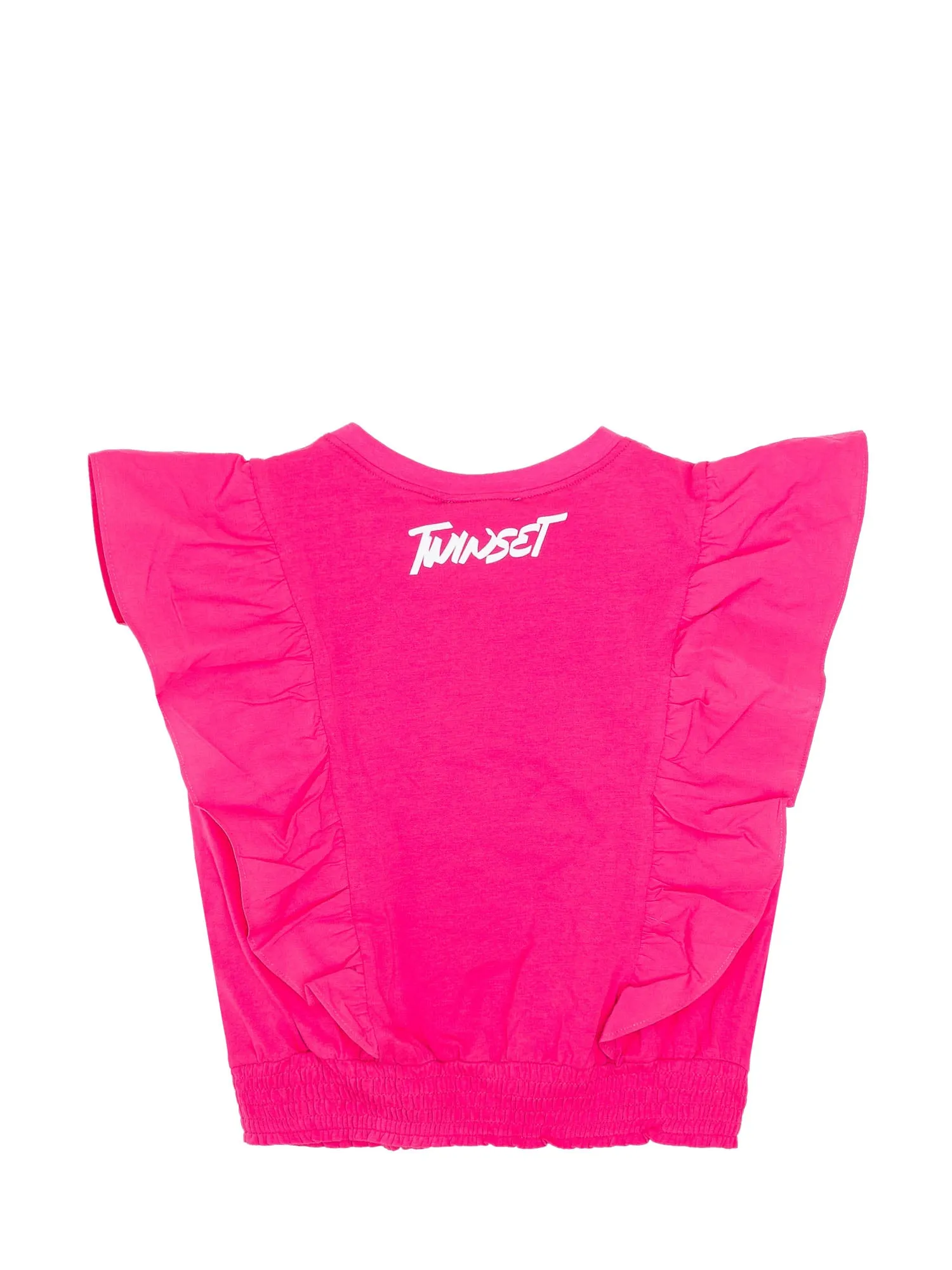 TWINSET Kids Ruffle Sleeve Top