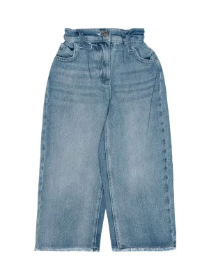 TWINSET Kids Wide Fit Cropped Jeans