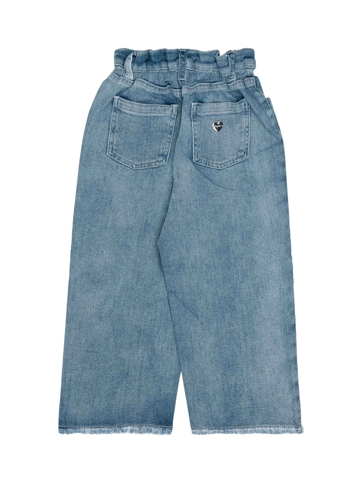 TWINSET Kids Wide Fit Cropped Jeans