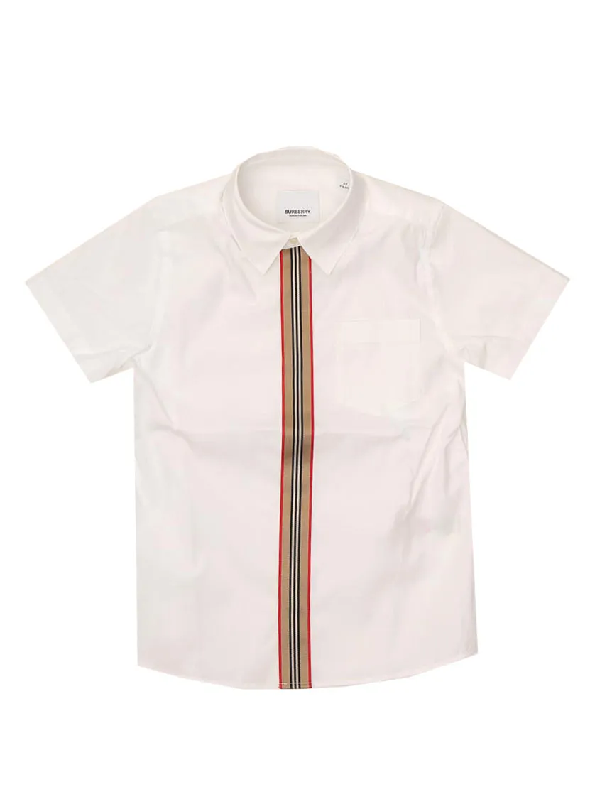 urberry Kids Icon Stripe Short Sleeve Shirt