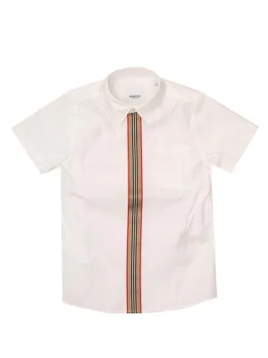 urberry Kids Icon Stripe Short Sleeve Shirt