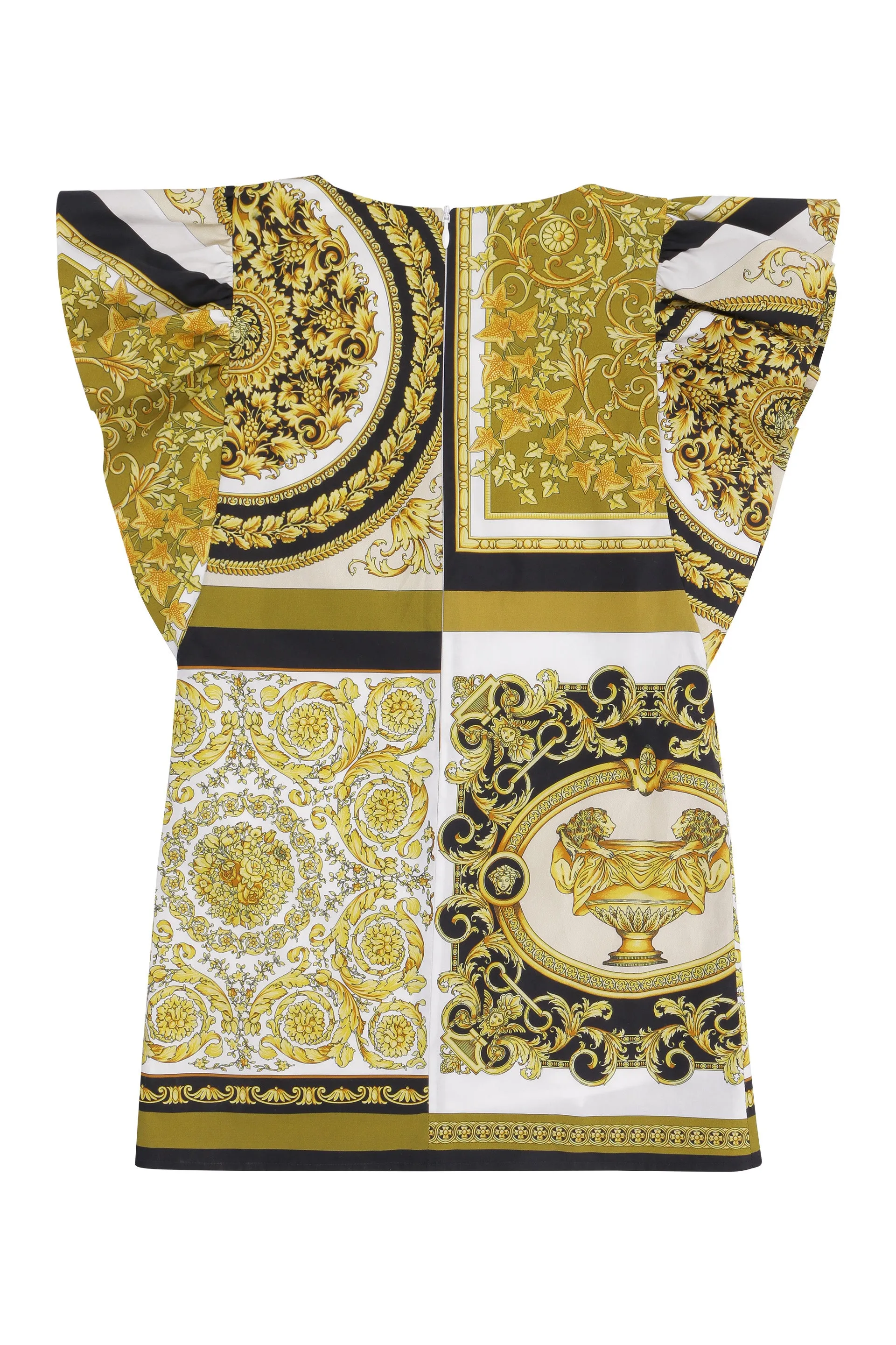 Versace Kids Barocco Print Dress