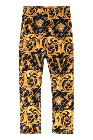 Versace Kids Barocco Printed Leggings