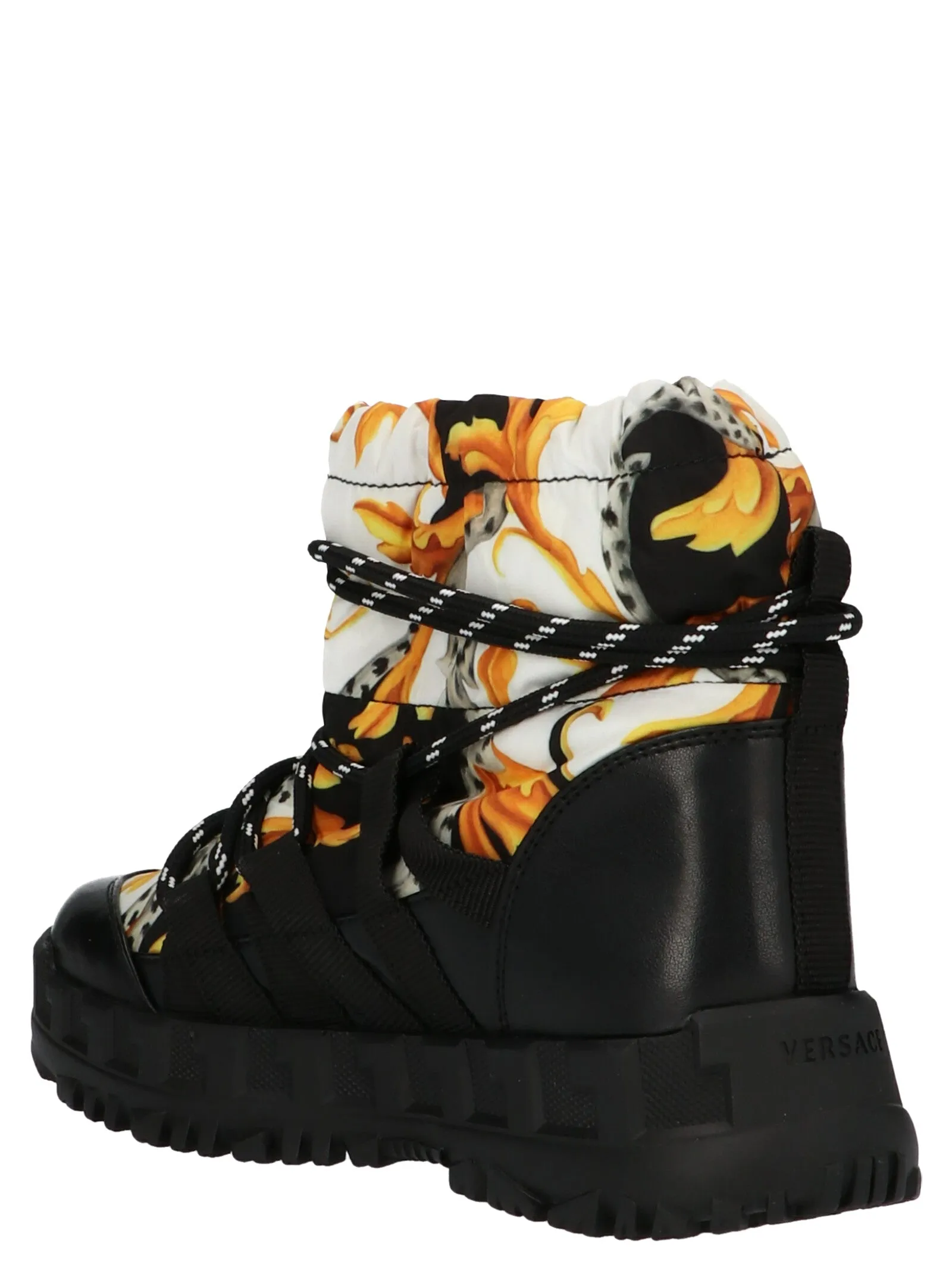 Versace Kids Barocco Printed Snow Boots
