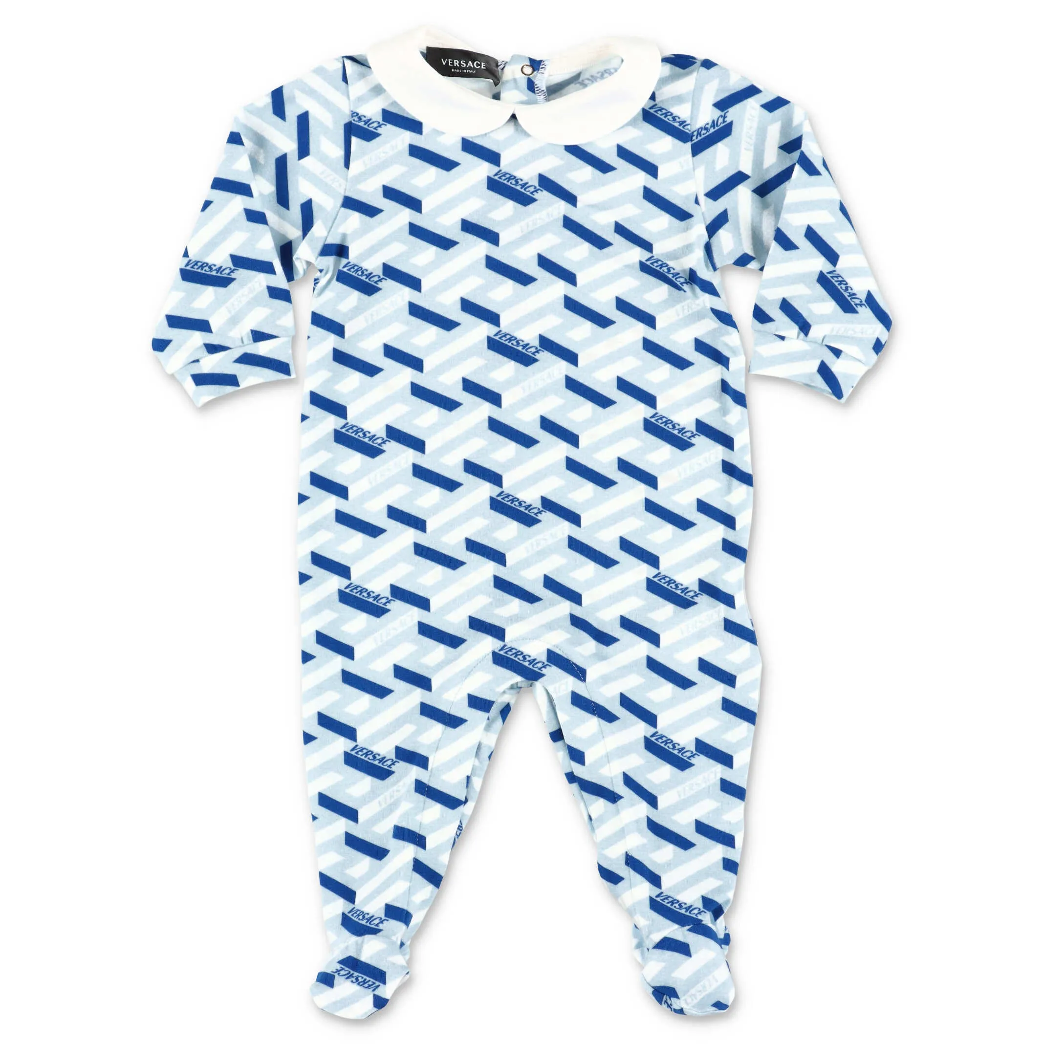 Versace Kids Greca Print Two-Piece Babygrow Set
