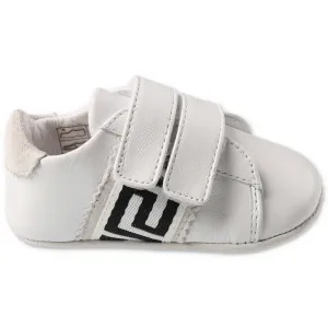 Versace Kids Greca Printed Pre-Walker Shoes