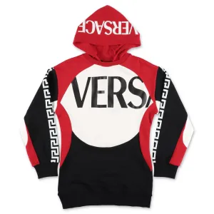 Versace Kids Logo Print Hoodie Dress