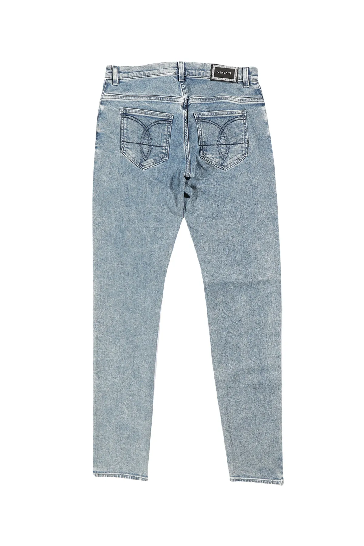 Versace Kids Logo Slim-Fit Denim Jeans