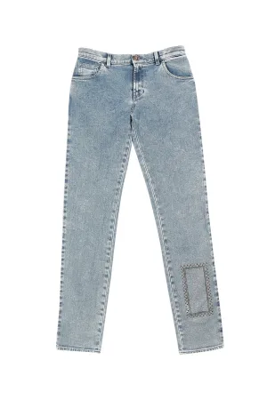 Versace Kids Logo Slim-Fit Denim Jeans