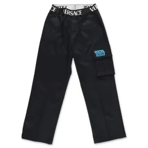 Versace Kids Logo Waistband Pants