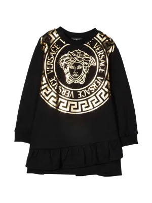 Versace Kids Medusa Print Sweatshirt Dress